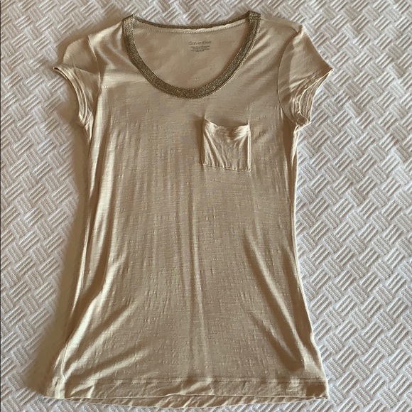 Calvin Klein Tops - Calvin Klein light pink T-shirt
